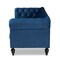Baxton Studio Emma Navy Blue Velvet Upholstered and Button Tufted Chesterfield Sofa 163-10309 - alternate 6